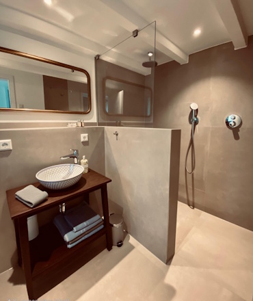 Home Badezimmer der Ferienwohnung