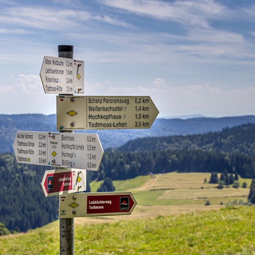 Home Wegweiser für Wanderer